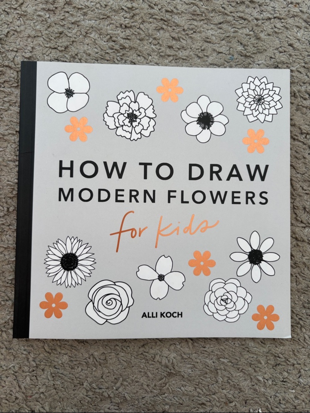 How to Draw Modern Flowers for Kids - Illustrated Flower Drawing Book